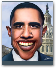 Obama by Noogman  &raquo; Click to zoom ->